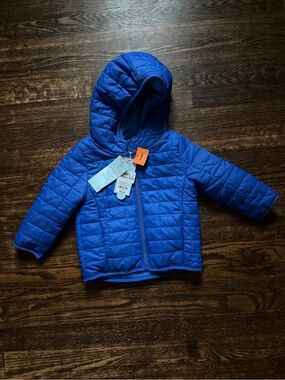 Cat & Jack Baby Boys Hooded Puffer Jacket - Blue